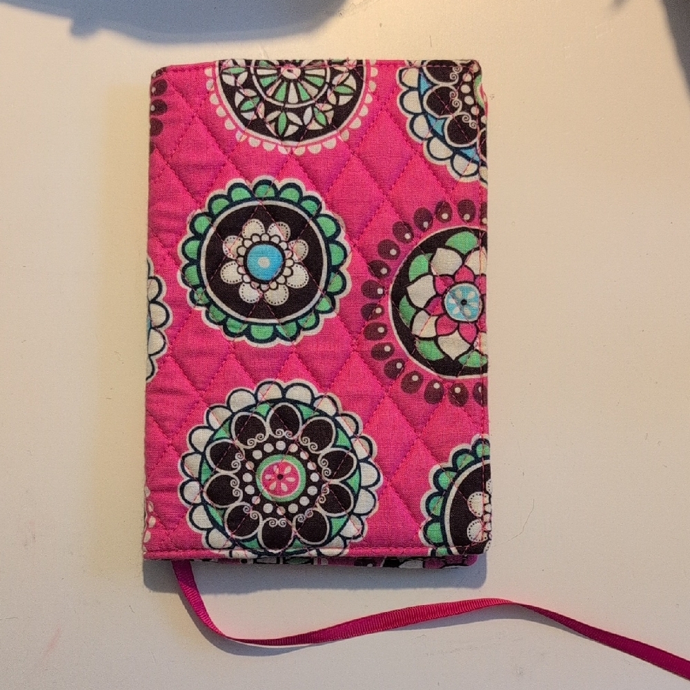 Vera Bradley Pink and Green Patterned Notebook Cover